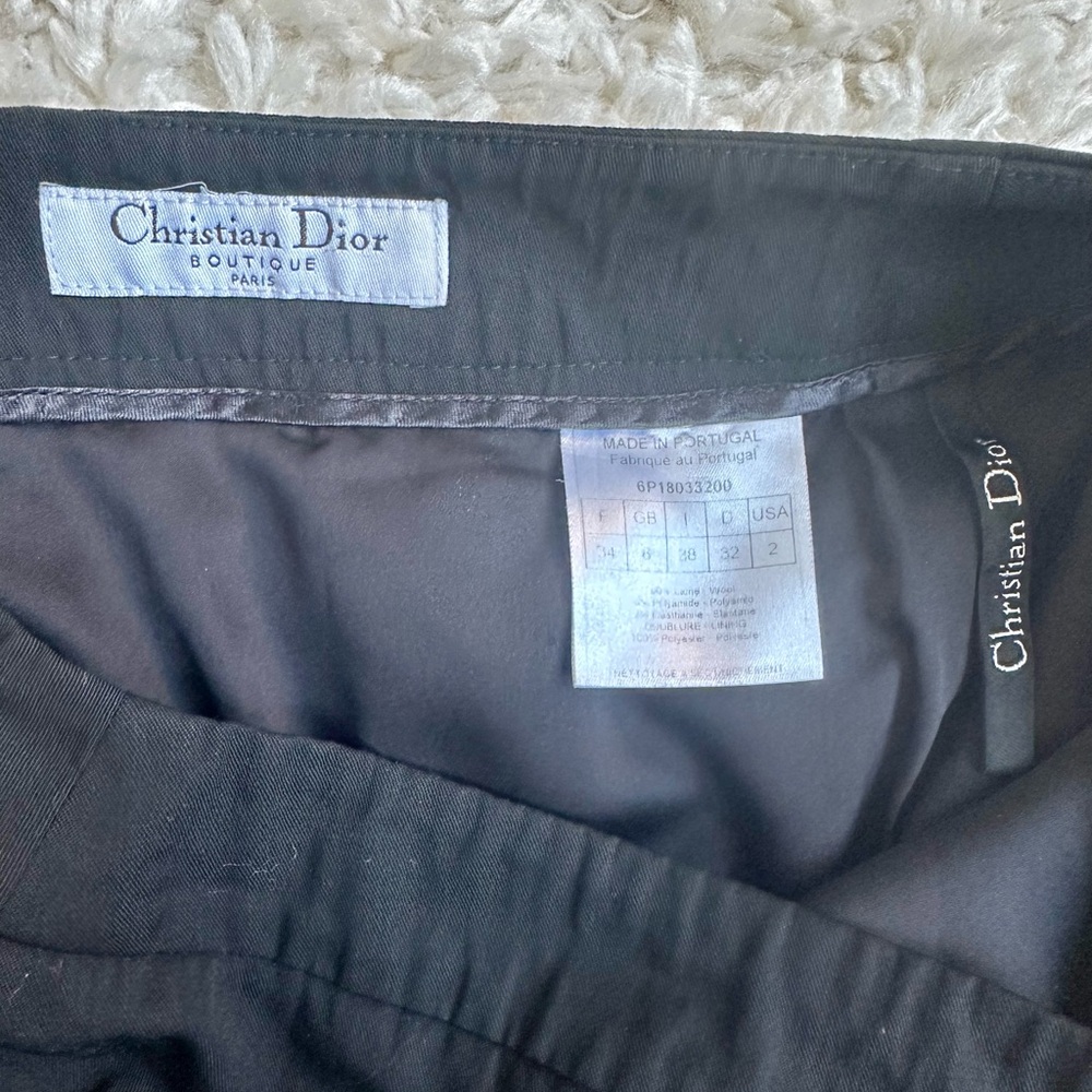 Dior Black Midi Skirt